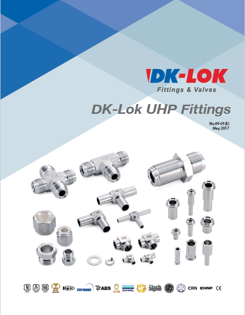 catalog cover for dk-lok uhp fittings